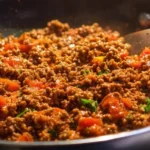 Low carb ground beef recipe with fresh ingredients