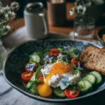 Colorful healthy summer dinners with fresh vegetables and lean proteins