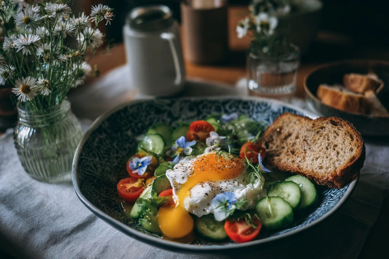 Colorful healthy summer dinners with fresh vegetables and lean proteins