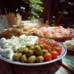 Italian Summer Party setup featuring decor, food, and guests enjoying the celebration.