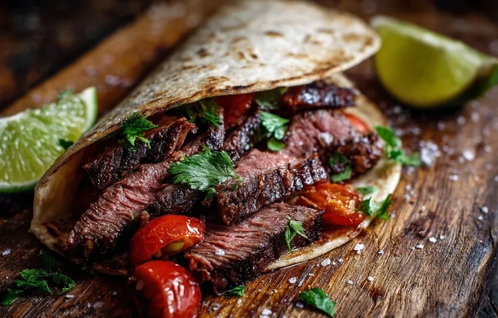Delicious Mexican beef dish with vibrant spices and fresh ingredients