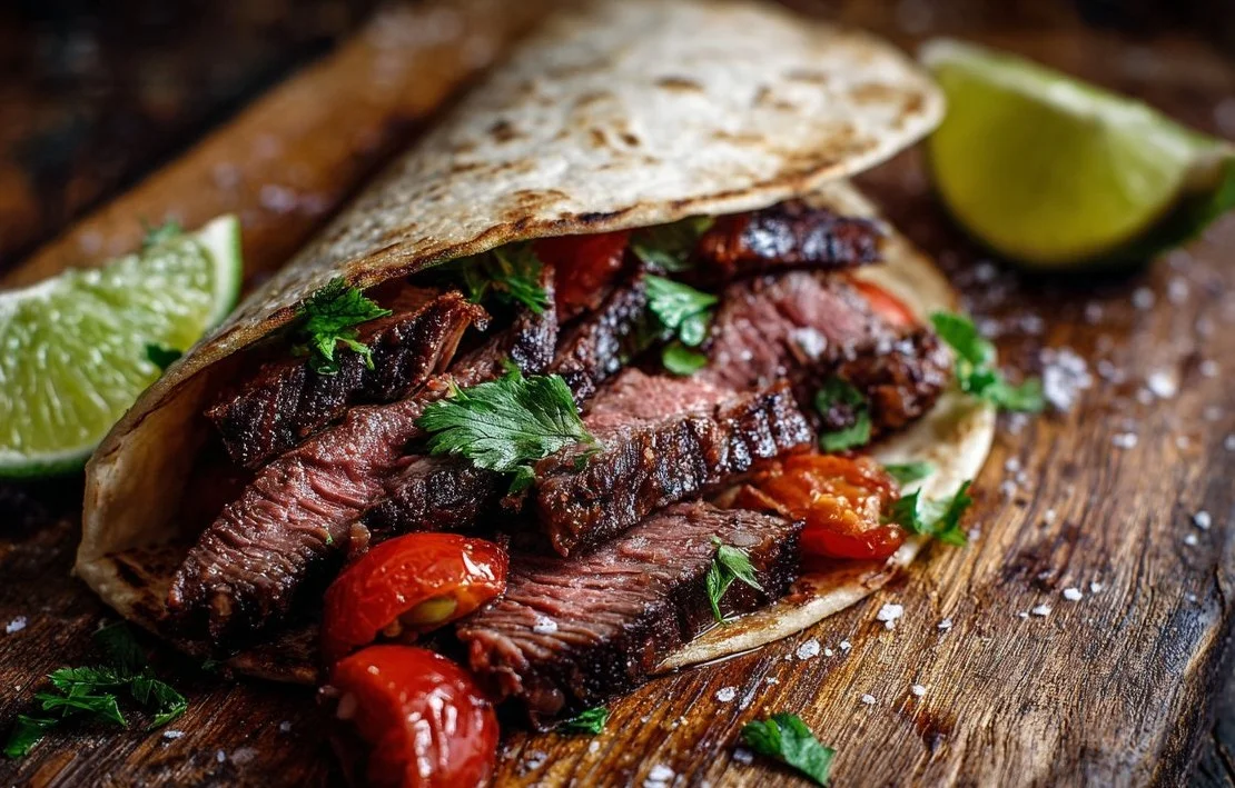 Delicious Mexican beef dish with vibrant spices and fresh ingredients