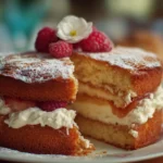 Delicious Mother's Day Cake decorated with flowers and hearts.