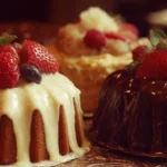 Delicious Mother's Day desserts including cakes, pastries, and treats