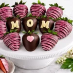 Delicious Mother's Day strawberries, a perfect gift for moms.