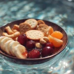 Delicious pool snacks for adults by the poolside