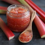 Delicious homemade rhubarb pie recipe with fresh rhubarb.