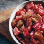 Delicious rhubarb recipe featuring fresh rhubarb pie ingredients.