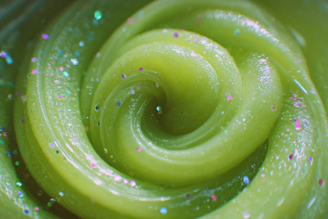 Colorful slime ASMR food with crunchy textures for relaxation and sensory pleasure.
