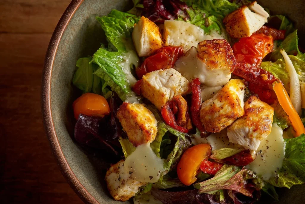 Colorful Southwest Salad with beans, corn, and fresh vegetables