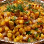 Delicious Street Corn Salad with vibrant ingredients and spices