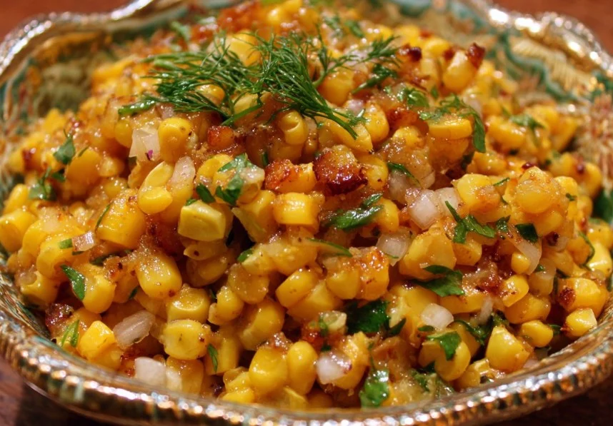 Delicious Street Corn Salad with vibrant ingredients and spices