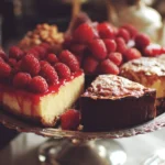 Delicious summer cakes adorned with fresh fruits and vibrant colors.