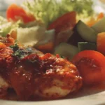 Delicious summer meals served on a vibrant outdoor dinner table