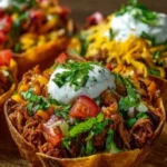 Colorful and delicious Taco Bowls with fresh ingredients and toppings