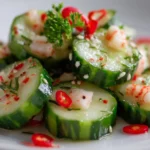 California Roll Cucumber Salad with fresh ingredients and sushi flavors