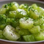Delicious celery salad with fresh vegetables and a light dressing