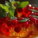 Colorful and refreshing Jello Salad in a serving bowl