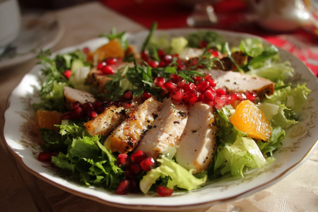 Colorful Thanksgiving Salad with seasonal ingredients ideal for holiday meals